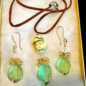 Handmade Necklace w/ Matching Earrings